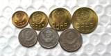 7 X 1947 RUSSIA (1.2.3.5.10.15.20 KOPEKS)Copy Coin commemorative coins