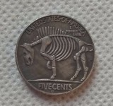 Hobo Nickel Coin_Type #41_1936-D BUFFALO NICKEL Copy Coin