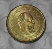 1891 RUSSIA Alexander III 5 ROUBLES GOLD Copy Coin commemorative coins