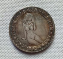 Type #5_Hobo Nickel Coin 1881-CC Morgan Dollar COPY COIN commemorative coins
