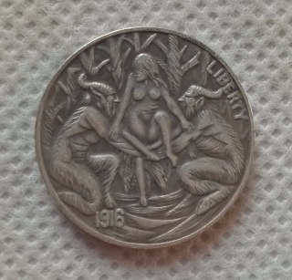 Hobo Nickel Coin_Type #39_1916-D BUFFALO NICKEL Copy Coin
