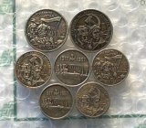silver-plated :7 X 1967 RUSSIA (10.15.20 KOPEKS) Copy Coin commemorative coins