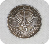 1955 Germany - Federal Republic 5 Deutsche Mark (Markgraf von Baden) Copy coins Commemorative Coins Art Collection
