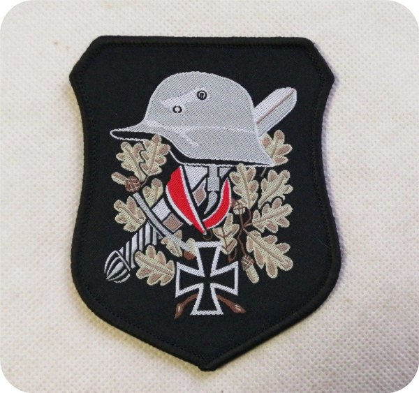 German Helmet Woven Patch