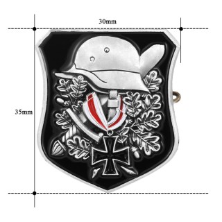 WW2 WWII German Helmet Badge Pin