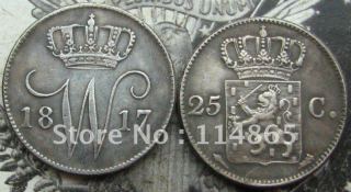 1817 NETHERLANDS 25 cent COIN  COPY commemorative coins