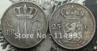 1819 NETHERLANDS 25 cent COIN  COPY commemorative coins