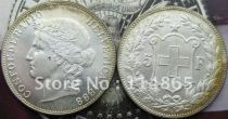 1888-B Switzerland 5 Francs COIN COPY FREE SHIPPING