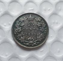 1893 Canada 25 Cents Half Dollar COPY