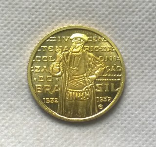 1932 Brazil 1000 Reis Brass Copy Coin commemorative coins