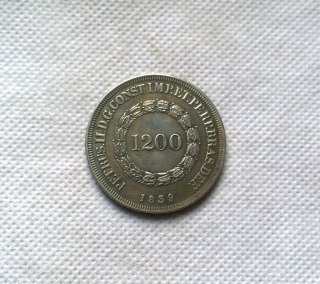 1839 Brazil 1200 Reis Copy Coin commemorative coins