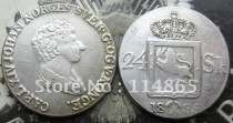 1835 Norway 24 SKILLING COIN COPY FREE SHIPPING