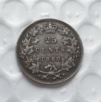 1880 Canada 25 Cents Half Dollar COPY
