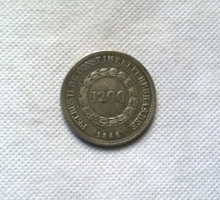 1846 Brazil 1200 Reis Copy Coin commemorative coins