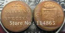 2 SKILLING 1828 NORWAY COIN COPY FREE SHIPPING