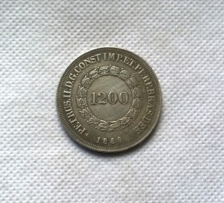 1840 Brazil 1200 Reis Copy Coin commemorative coins