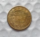 1858 Canada 1 Cent Half Dollar COPY