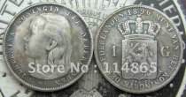 1896 NETHERLANDS 1 GULDEN Copy Coin commemorative coins