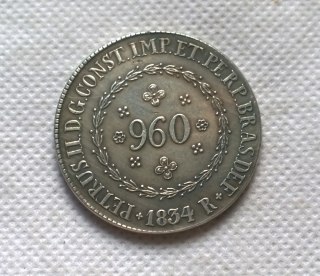 1834 Brazil 960 Reis Copy Coin commemorative coins