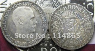 1914 NORWAY 2 KRONE COIN COPY FREE SHIPPING
