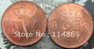 1819 NETHERLANDS 1 CENT Copy Coin commemorative coins