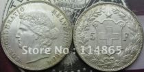 1904-B Switzerland 5 Francs COIN COPY FREE SHIPPING