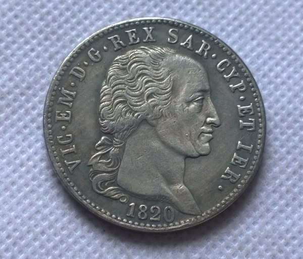 1820 SARDINIA/ITALIAN STATES 5 LIRE Copy Coin commemorative coins