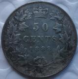 1888 Canada 50 Cents Half Dollar COPY