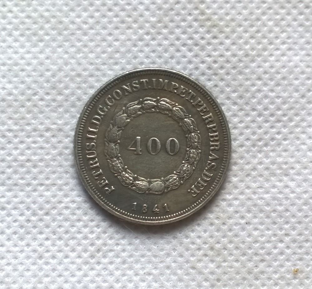 US$ 2.34 - 1841 Brazil 400 Reis Copy Coin commemorative coins - www ...