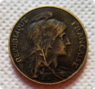 1921 France 5 Centimes copy coins commemorative coins-replica coins