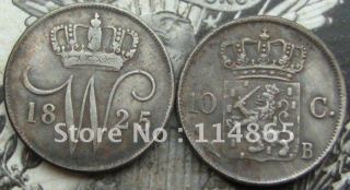 1825-B NETHERLANDS 10 cent Copy Coin commemorative coins