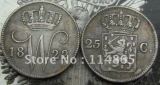 1822 NETHERLANDS 25 cent COIN  COPY commemorative coins