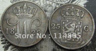 1822 NETHERLANDS 25 cent COIN  COPY commemorative coins