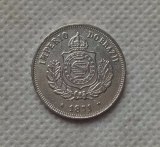 1871 Brazil 50 Reis COPY COIN commemorative coins