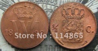 NETHERLANDS 1828 1/2 CENT Copy Coin commemorative coins