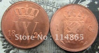 1824 NETHERLANDS 1 CENT Copy Coin commemorative coins
