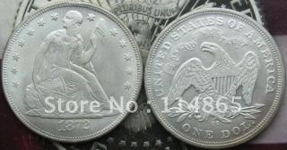 1872-CC Seated Liberty Dollar UNC COPY FREE SHIPPING