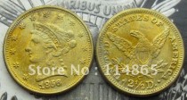 1856-C $2 1/2 Gold Coronet Liberty Head Quarter Eagle COPY FREE SHIPPING