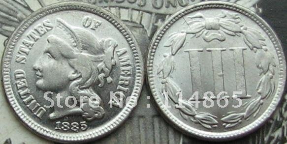 1885 THREE CENT NICKEL Copy Coin commemorative coins