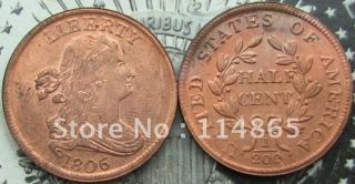 1806 Sm6 Draped Bust Half Cent Copy Coin commemorative coins