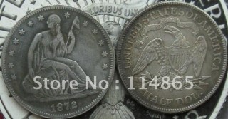 1872-S SEATED LIBERTY HALF DOLLAR Copy Coin commemorative coins