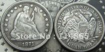 1871 Seated Quarter COIN COPY FREE SHIPPING