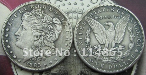 1885-CC Morgan Dollar Copy Coin commemorative coins