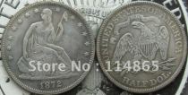 1872 SEATED LIBERTY HALF DOLLAR Copy Coin commemorative coins