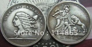 1776 LIBERTAS AMERICANA MEDAL Copy Coin commemorative coins