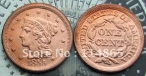 1855 Braided Hair Large Cent Copy Coin commemorative coins