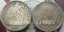 1855 Seated Liberty Silver Dollar Coin COPY FREE SHIPPING