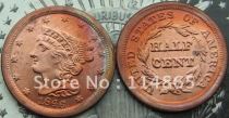 1846 Braided Hair Half Cent  Copy Coin commemorative coins