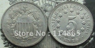 1871 SHIELD NICKEL Copy Coin commemorative coins