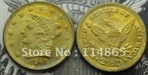 1840 $2 1/2 Gold Coronet Liberty Head Quarter Eagle COPY FREE SHIPPING